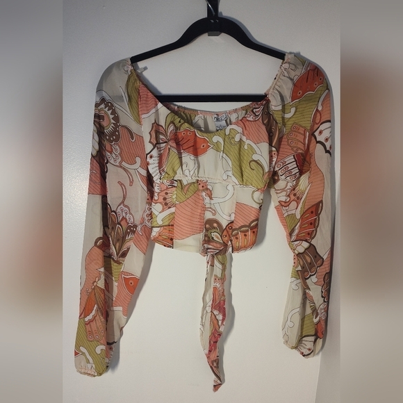 Rue21 Tops - Vintage Rue 21 Floral Boho Blouse Size M #658